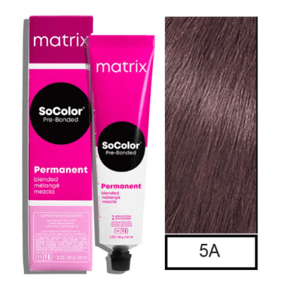TINTURA MATRIX SOCOLOR 5A (5.1 CASTAÑO CLARO CENIZA)90ML