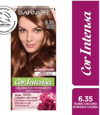 TINTURA GARNIER COR INTENSA 6.35 RUBIO OSCURO DORADO CAOBA 45GR1