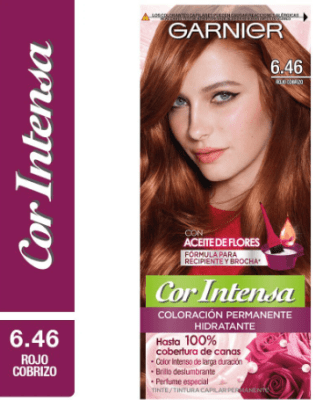 TINTURA GARNIER COR INTENSA 6.46 ROJO COBRIZO 45GR