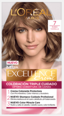 TINTURA LOREAL EXCELLENCE 7 RUBIO VAINILLA 45GR1