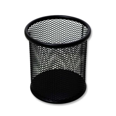 PORTA LAPIZ REJILLA METAL NEGRO CILINDRO 8X10