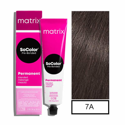 TINTURA MATRIX SOCOLOR 7A (7.1 RUBIO CENIZA)90ML