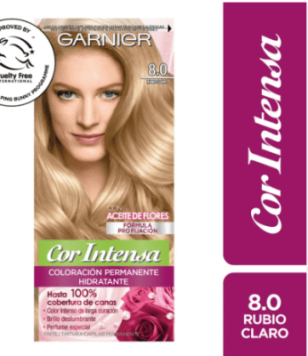 TINTURA GARNIER COR INTENSA 8.0 RUBIO CLARO 45GR1