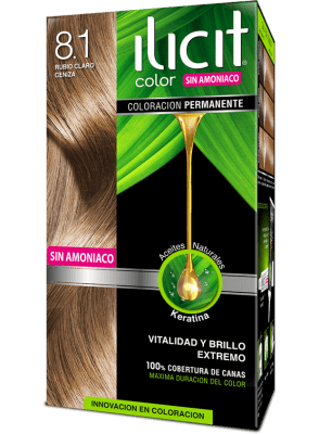 TINTURA ILICIT 8.1 RUBIO CLARO CENIZA SIN AMONIACO1