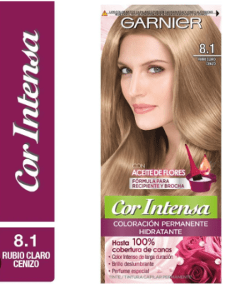TINTURA GARNIER COR INTENSA 8.1 RUBIO CLARO CENIZA 45GR