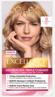 TINTURA LOREAL EXCELLENCE 8 RUBIO MIEL 45GR