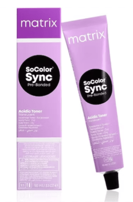 TINTURA MATRIX SOCOLOR SYNC 8A GRIS CENIZA 90ML1