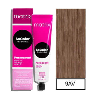 TINTURA MATRIX SOCOLOR 9AV(9.12 RUBIO MUY CLARO CENIZA VIOLETA)90ML
