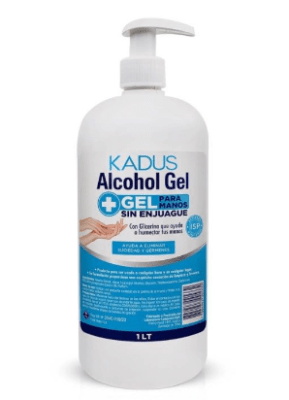 ALCOHOL GEL KADUS CON DOSIFICADOR 1LITRO