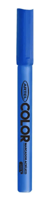 MARCADOR ACRILICO ARTEL AZUL 1MM1