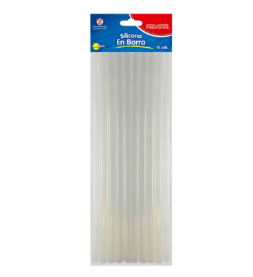 Barra Silicona Proarte Trasparente x 10 unidades 7mm1