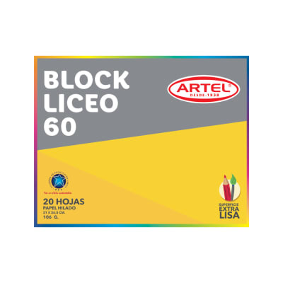 Block Artel Liceo60 20 hojas1