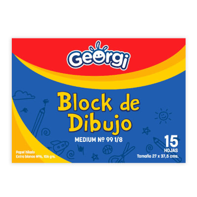 Block georgi Medium 99 1/8 15 hojas1