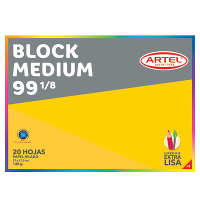 Block Artel Medium 99 1/8 20 hojas1