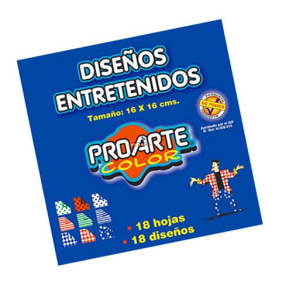 BLOCK PAPEL ENTRETENIDO PROARTE 16X16 18 HJS1