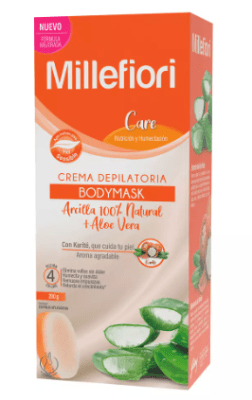 CERA DEPILATORIA CORPORAL MILLEFIORI ARCILLA + ALOE VERA 200GR1