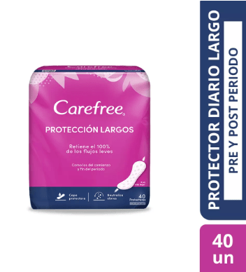 PROTECTOR DIARIO CAREFREE  X40 LARGO