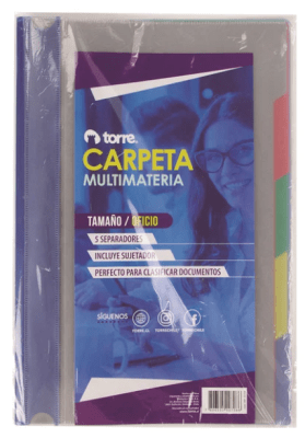 CARPETA VINILO TORRE OFICIO 5 SEPARADORES1