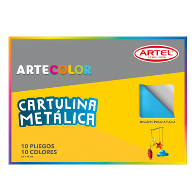 Carpeta Artecolor Cartulina Metálica 10 hojas1