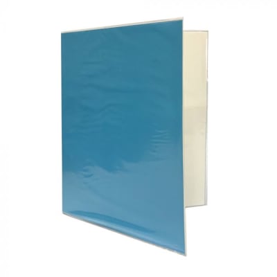 CARPETA PLASTICA CON ARCHIVADOR CELESTE