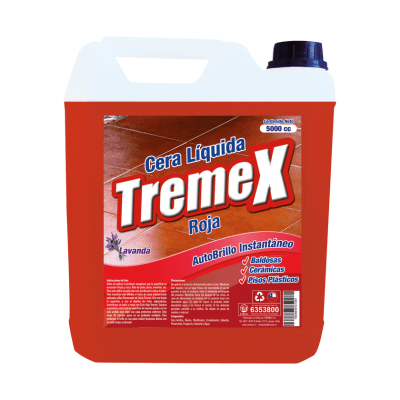 CERA LIQUIDA TREMEX ROJA 5L