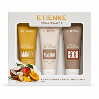EST ETIENNE CREMAS MANO ALMENDRA/MANGO/COCO 75ML C/U