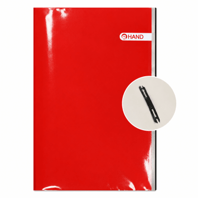 CARPETA PLASTIFICADA CON ARCHIVADOR HAND ROJA1