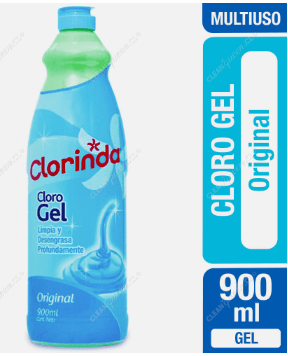 CLORO GEL CLORINDA ORIGINAL 900ML