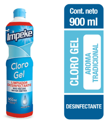 CLORO GEL IMPEKE 900ML TRADICIONAL1