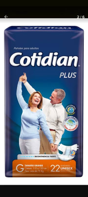 PAÑALES ADULTO COTIDIAN PLUS TALLA G 22 UNIDADES1
