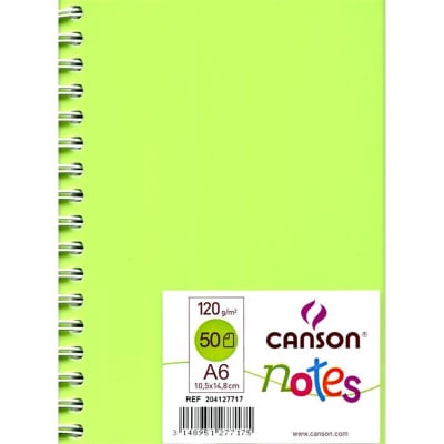 CUADERNO NOTE 10.54 X 14.8 VERDE 50 HOJAS