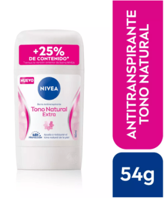 DESODORANTE BARRA NIVEA TONO NATURAL EXTRA 54 GRS