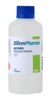 ALCOHOL DIFEMPHARMA  70% DESNATURALIZADO 250ML
