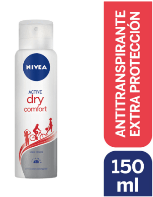 DESODORANTE SPRAY NIVEA DAMA ACTIVE DRY COMFORT 150ML