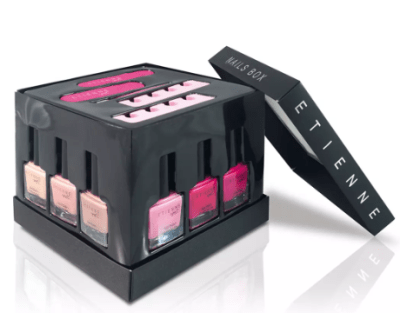 CAJA DE ESMALTES 12 UNIDADES+ ACCESORIOS ETIENNE1