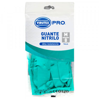 GUANTE NITRILO VERDE VIRUTEX PRO TALLA M1