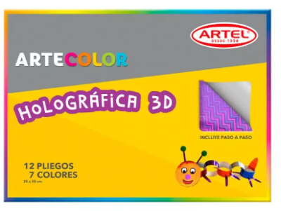 Carpeta Artecolor Papel holografico1