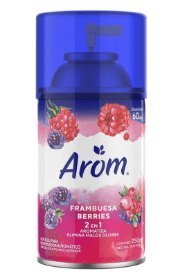 AEROSOL AROM PARA DISPENSADOR FRAMBUEZA BERRIES 2 EN 1 250CC