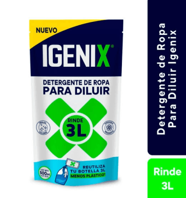 DETERGENTE PARA DILUIR IGENIX 500ml RINDE 3 LTS
