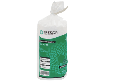 ALGODÓN HIDRÓFILO PRENSADO DE 1 KG TRESOR