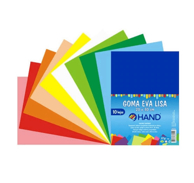 SET GOMA EVA  LISA HAND 20X30CM 10 COLORES