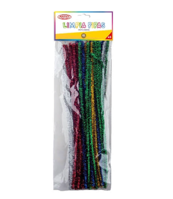 SET ARTEL LIMPIA PIPA COLORES NORMAL O METÁLICO 50 UNIDADES