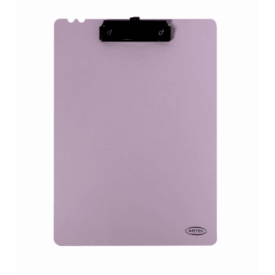 TABLA CON APRETADOR A4 ARTEL COLORES PASTEL