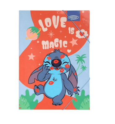 CARPETA ARTEL C/ELASTICO DISNEY  STITCH