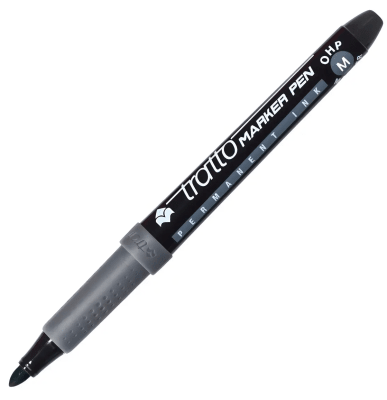 MARCADOR TRATTO PERMANENTE CD NEGRO P/FINA