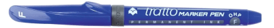 MARCADOR TRATTO PERMANENTE CD AZULP/FINA