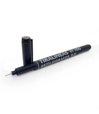 TIRALINEA FT700 ESTILOGRAFOS 0.2 NEGRO PROARTE