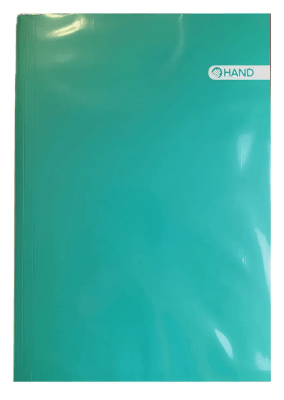 CARPETA PLASTIFICADA HAND VERDE1