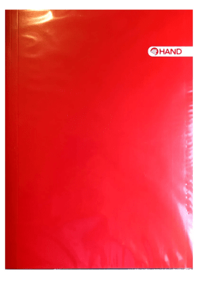 CARPETA PLASTIFICADA HAND ROJA