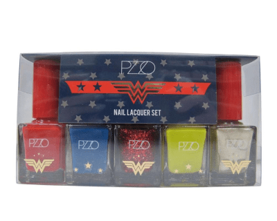 SET ESMALTES PETRIZZIO WONDER WOMAN 5 UNIDADES 11ML C/U